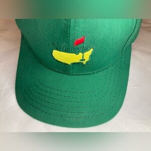 New Masters Augusta National Golf Club American Needle Green Leather Strap Hat